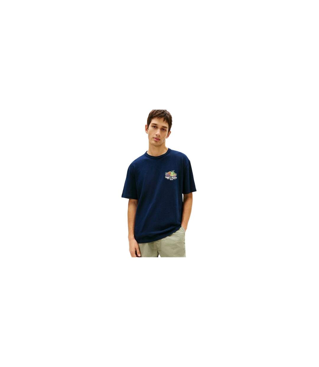 T-shirt Motif/style Fruit Homme Bleu Marine Foncé Tommy Jeans-1