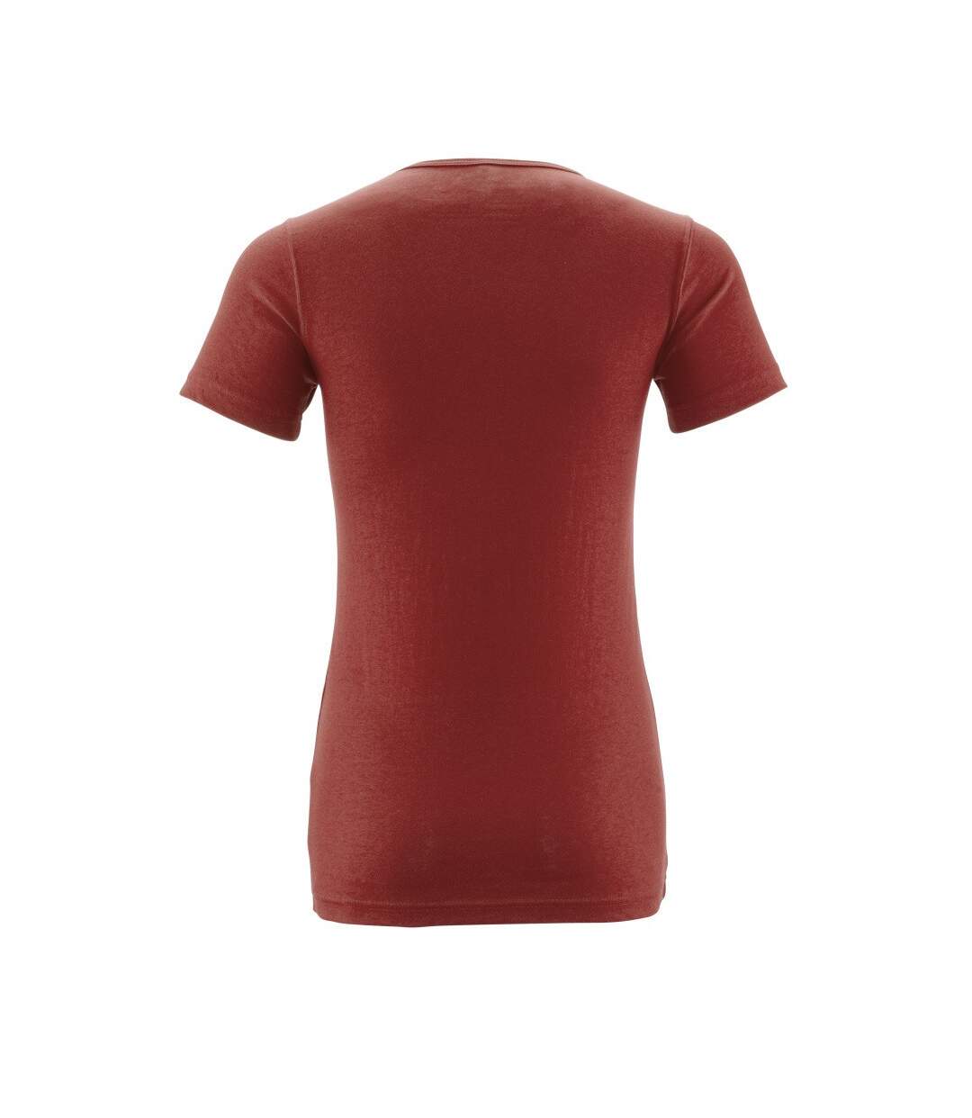 Womens/ladies Crossover T-shirt Autumn Red Mascot-2