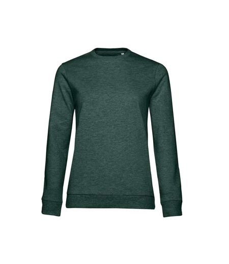 Sweat Femme Vert Foncé Chiné B&C
