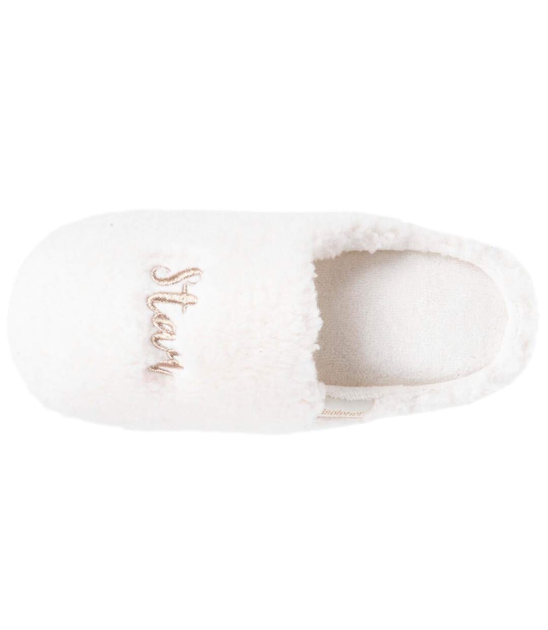 Isotoner Chaussons Mules femme matière sherpa, semelle bloup extra confort-3