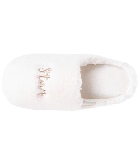 Isotoner Chaussons Mules femme matière sherpa, semelle bloup extra confort