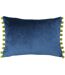 Paoletti Fiesta Rectangle Cushion Cover (Indigo/Olive)