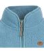 Womens/ladies Quake Leather Trim Fleece Jacket Storm Blue Trespass-3