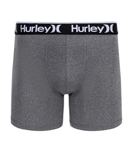 Lot De 3  Boxers Motif/style Uni Homme Bleu Marine Gris Noir Hurley