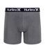 Lot De 3  Boxers Motif/style Uni Homme Bleu Marine Gris Noir Hurley-2