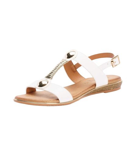 Sandales Renoir Femme Blanc Lunar