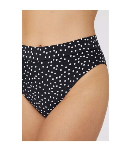 Gorgeous Womens/Ladies Spotted Mid Rise Bikini Bottoms (Monochrome) - UTDH5687