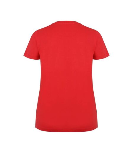 T-shirt Motif/style Uni Femme Rouge Slazenger