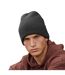 Unisex adult cuffed oversized beanie charcoal Beechfield