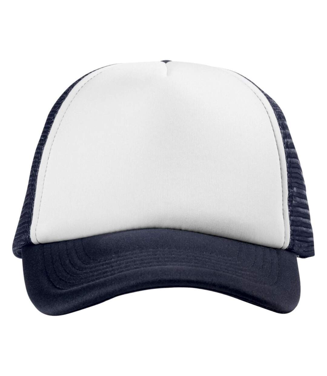 Trucker casquette 5 panels bleu marine / blanc Bullet-2