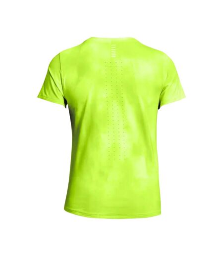 Womens/ladies launch elite printed t-shirt yellow Under Armour