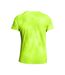 Womens/ladies launch elite printed t-shirt yellow Under Armour-2