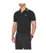 Polo Motif/style Rayure Contrastée Sur Bord Paddy Homme Noir Blanc Boss-3