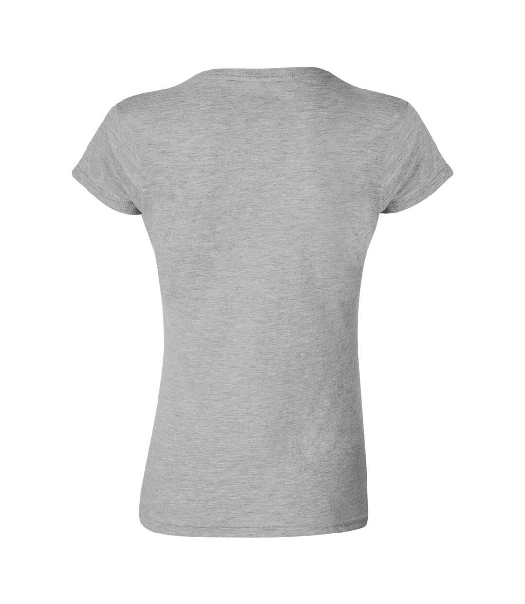 T-shirt Softstyle Femme Gris Chiné Gildan-2