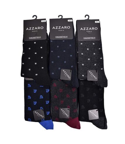Chaussettes homme AZZARO Confort et qualité -Assortiment modèles photos selon arrivages- Pack de 12 paires Surprise AZZARO