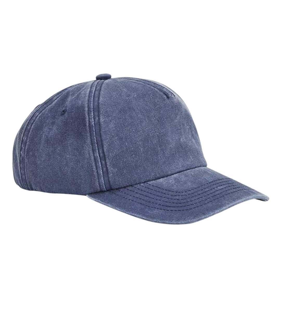 Casquette De Baseball Relaxed Vieux Denim Beechfield-1