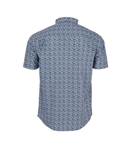 Chemise Manches Courtes Motif/style Floral Homme Bleu Ben Sherman