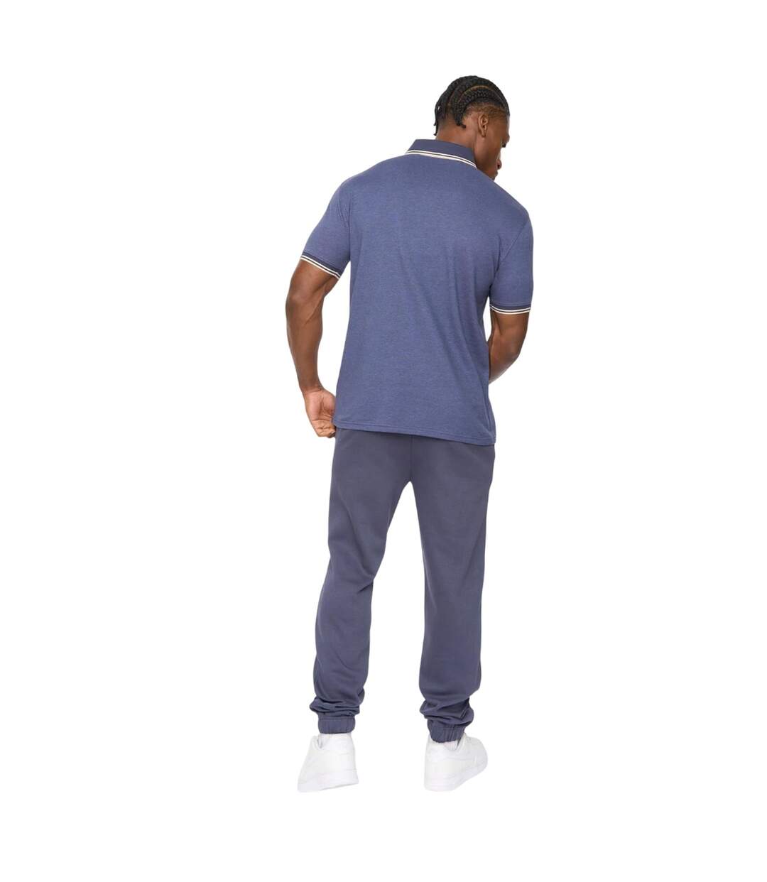Polo Preece Homme Bleu Crosshatch-3