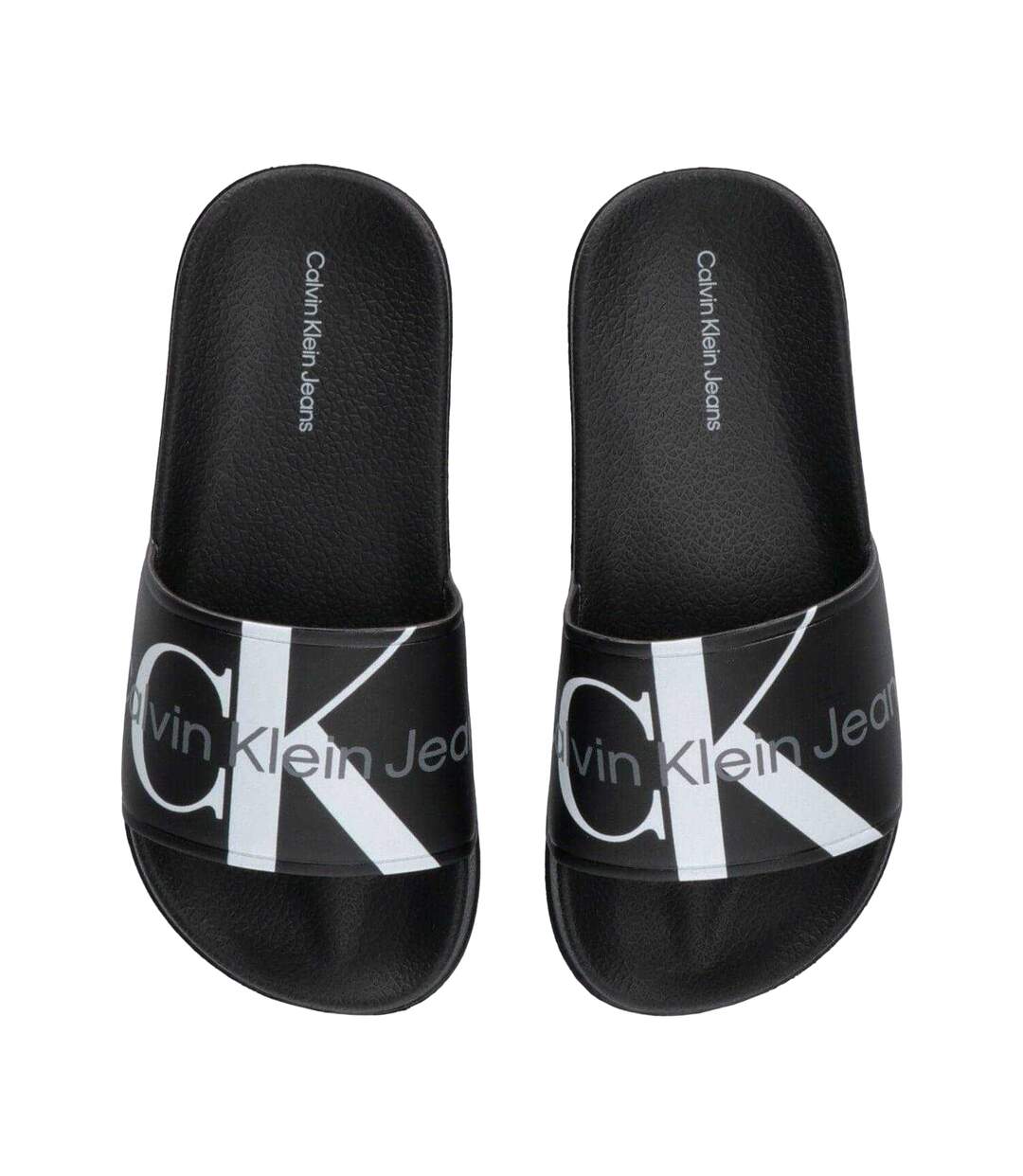Claquettes Motif/style Logo Adulte Noir Calvin Klein-2