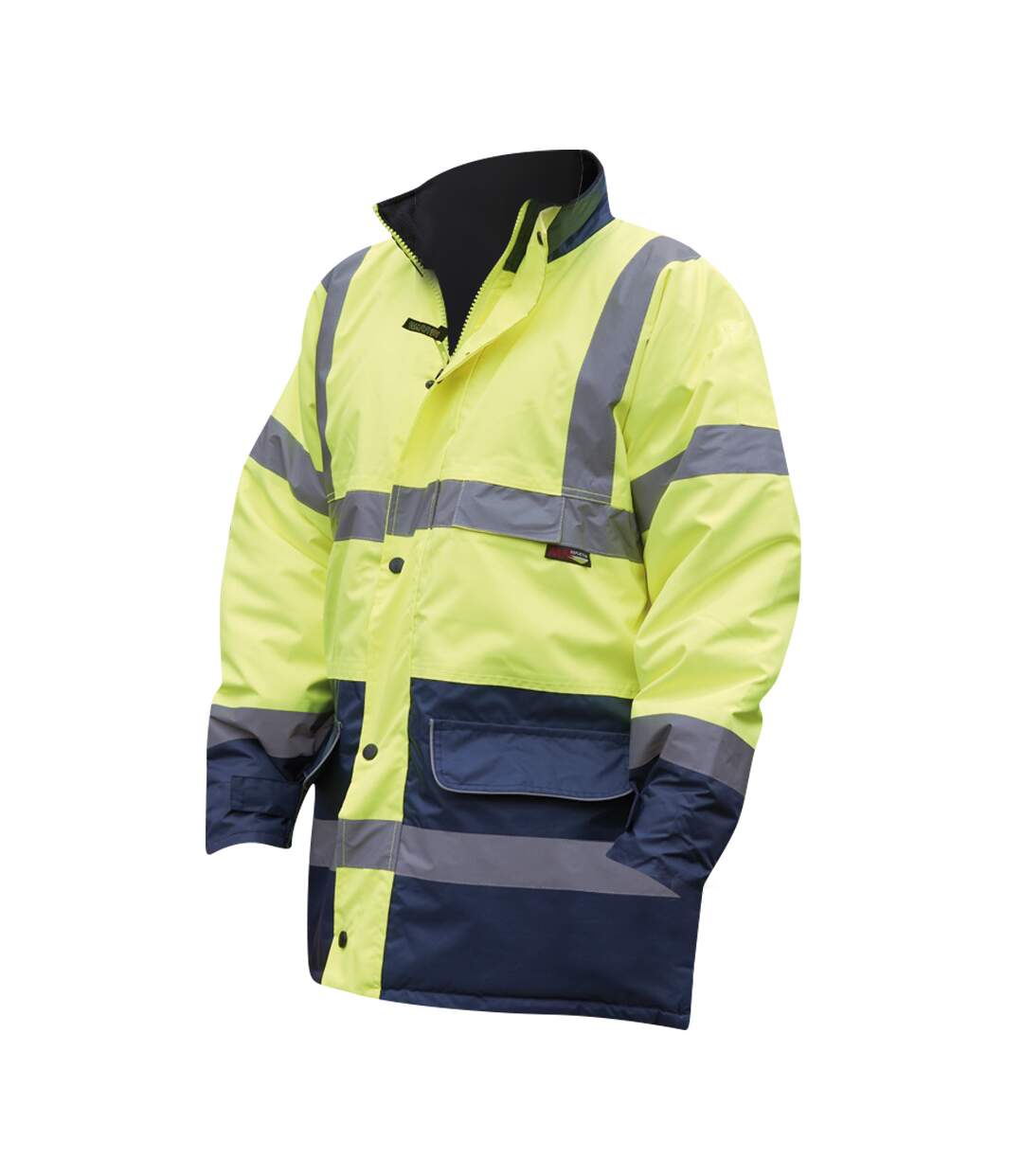Warrior Mens Denver High Visibility Safety Jacket (Fluorescent Yellow) - UTPC274