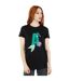 Disney Womens/Ladies Alphabet A Is For Ariel Cotton Boyfriend T-Shirt (Noir) - UTBI42671-2
