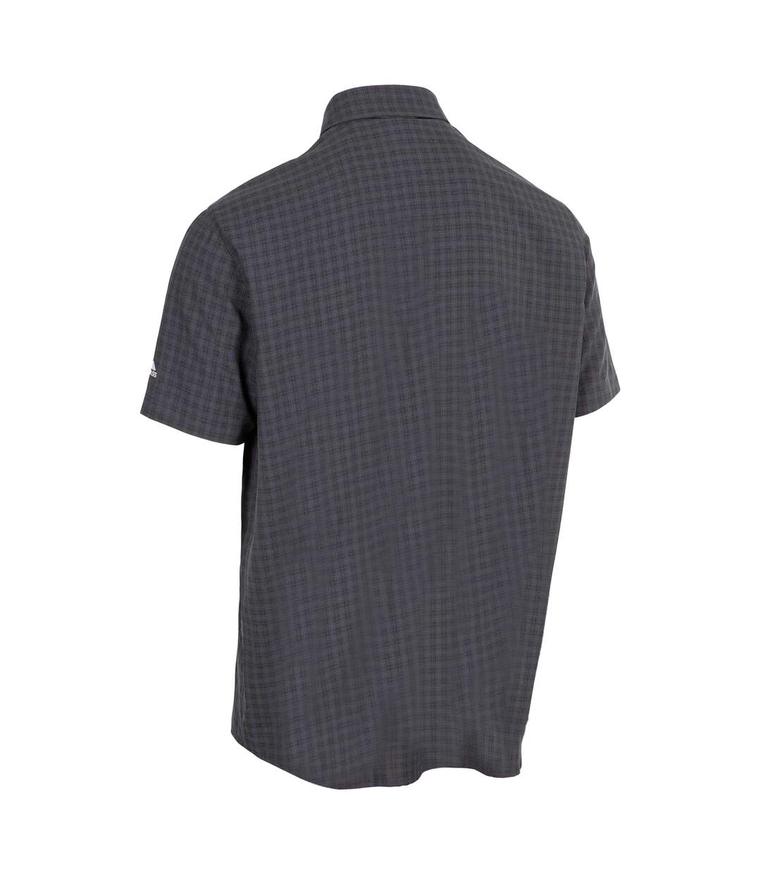Chemise Manches Courtes Motif/style À Carreaux Gilcrux Homme Gris Foncé À Carreaux Trespass-2