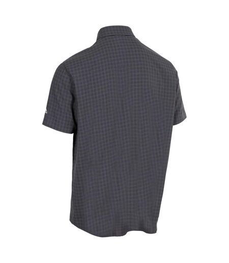 Chemise Manches Courtes Motif/style À Carreaux Gilcrux Homme Gris Foncé À Carreaux Trespass