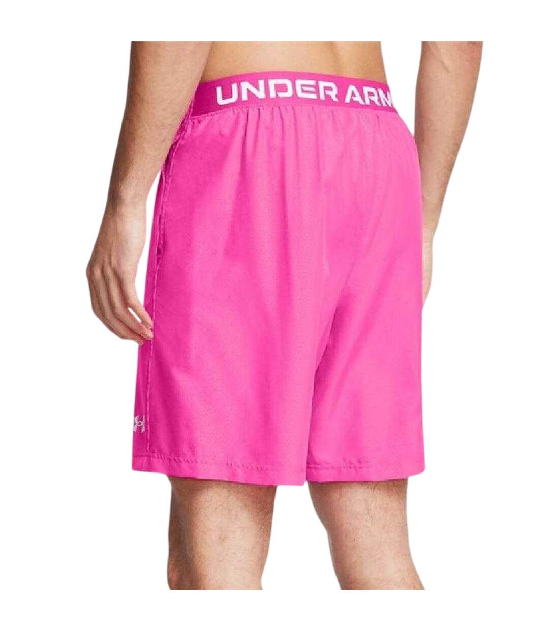 Mens Halfback Embossed Shorts Pink Under Armour-3