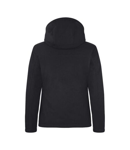 Womens/ladies Padded Soft Shell Jacket Black Clique