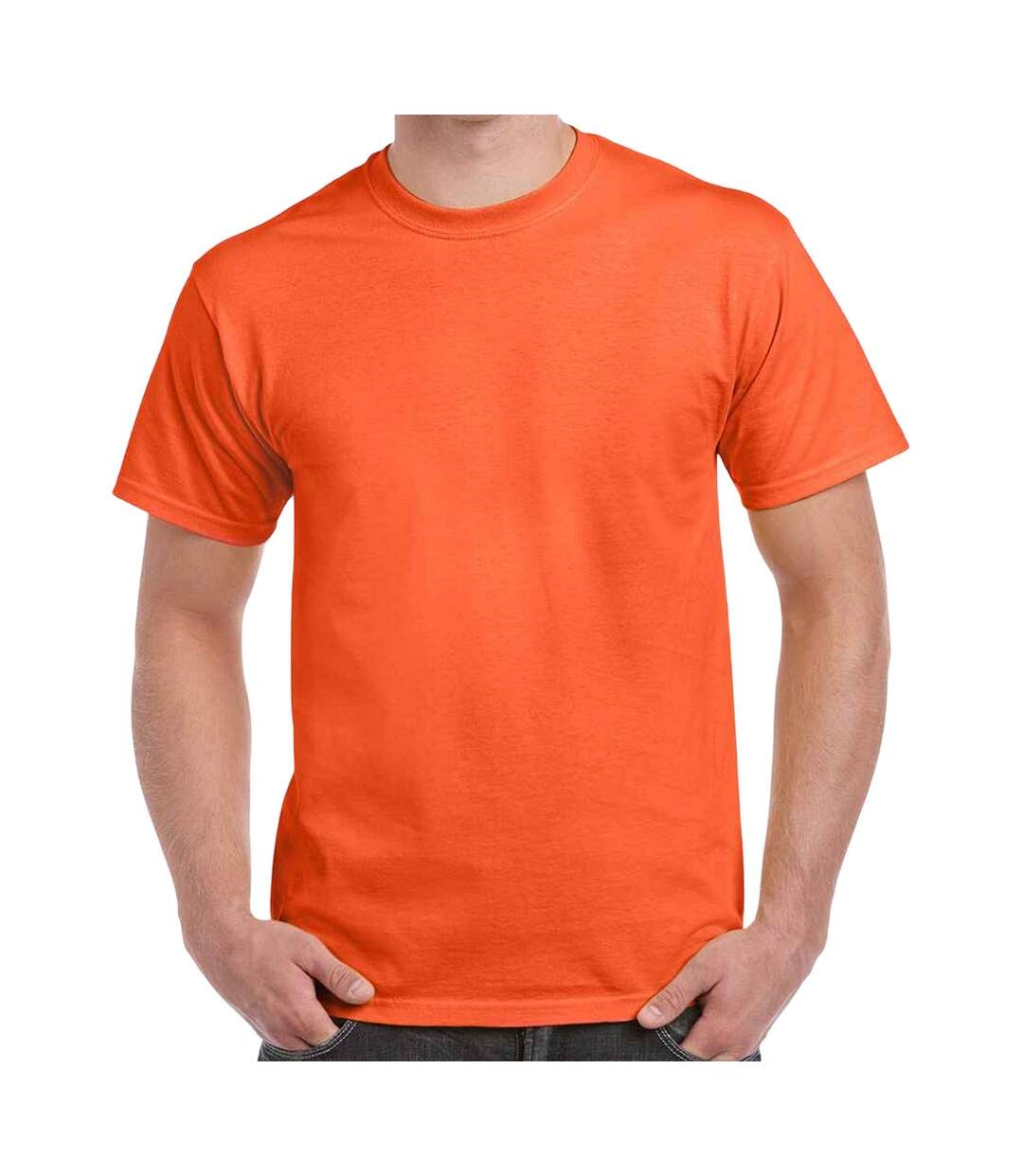 T-shirt manches courtes homme orange Gildan Gildan