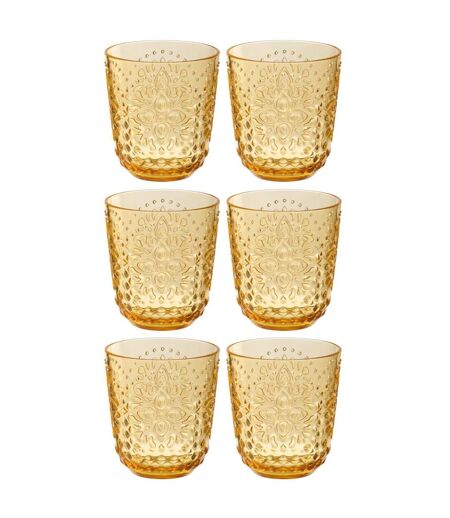 Lot de 6 Verres Réutilisables Barbra 47,3cl Jaune