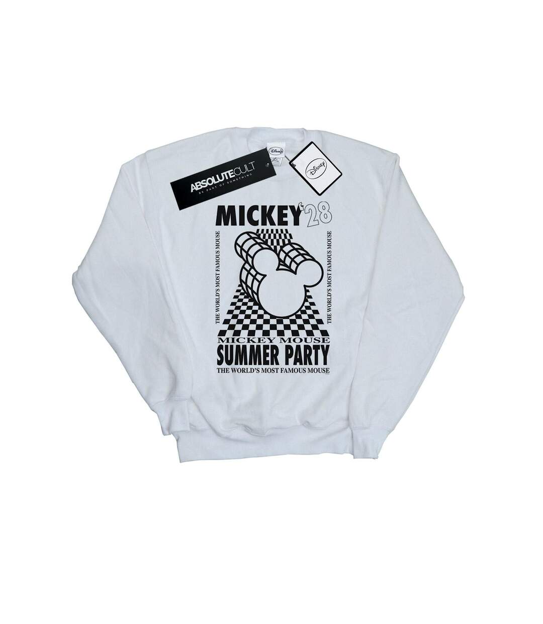 Disney Sweatshirt d'été Mickey Mouse Femmes/Dames (Blanc) - UTBI27029-1