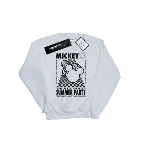 Disney Sweatshirt d'été Mickey Mouse Femmes/Dames (Blanc) - UTBI27029