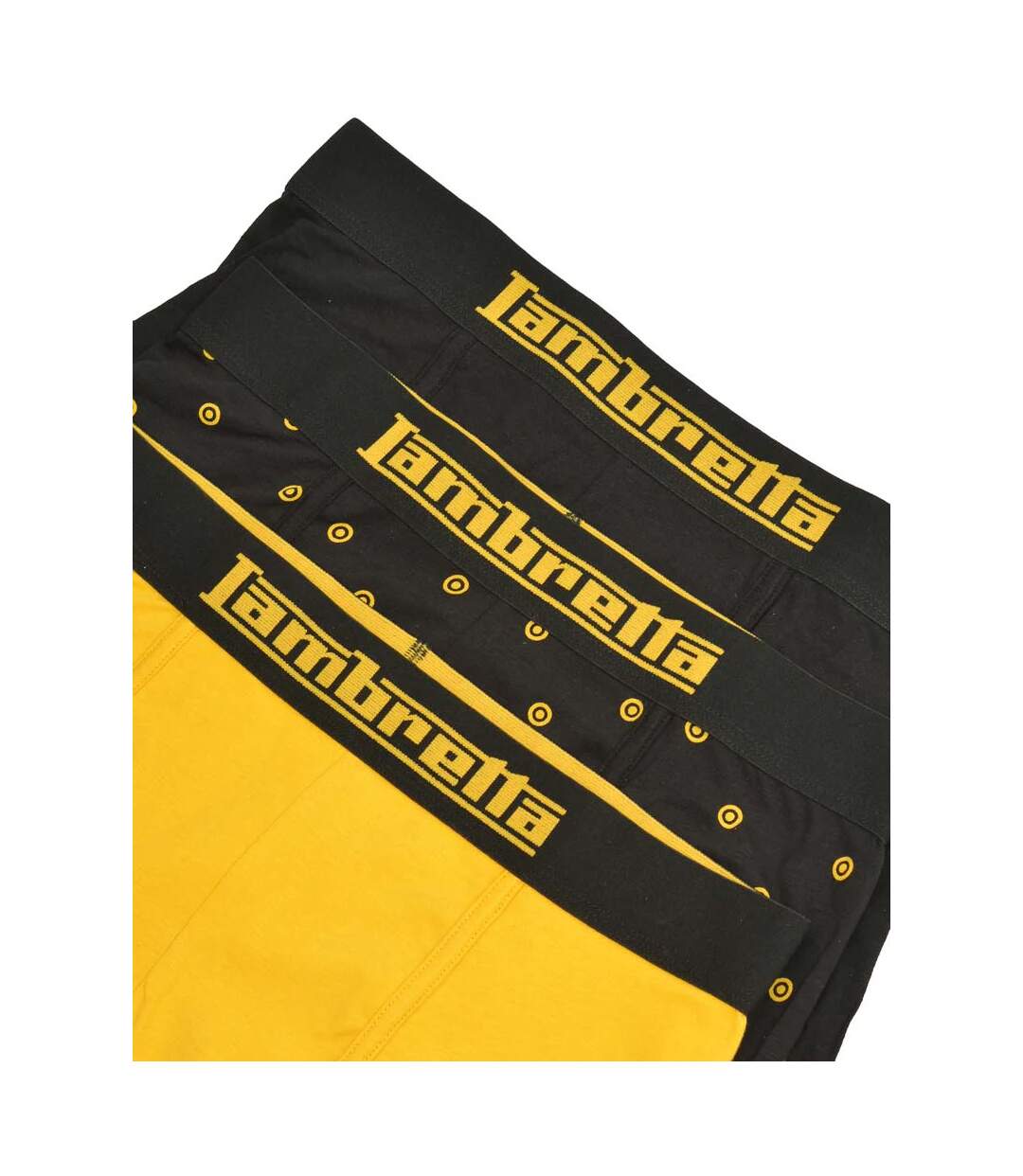 Boxers Motif/style Cible Homme Noir Jaune Or Lambretta-2
