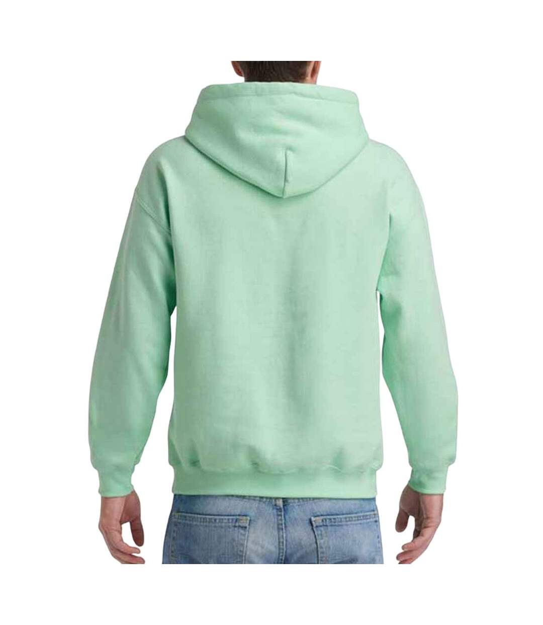 Mens Hoodie Mint Green Gildan-2