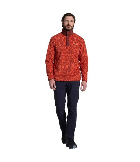 Mens Dewlish Ii Printed Overhead Fleece Top Feldspar Craghoppers