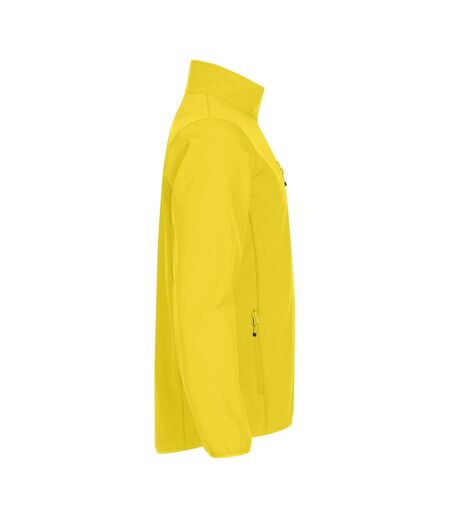Mens classic soft shell jacket lemon Clique