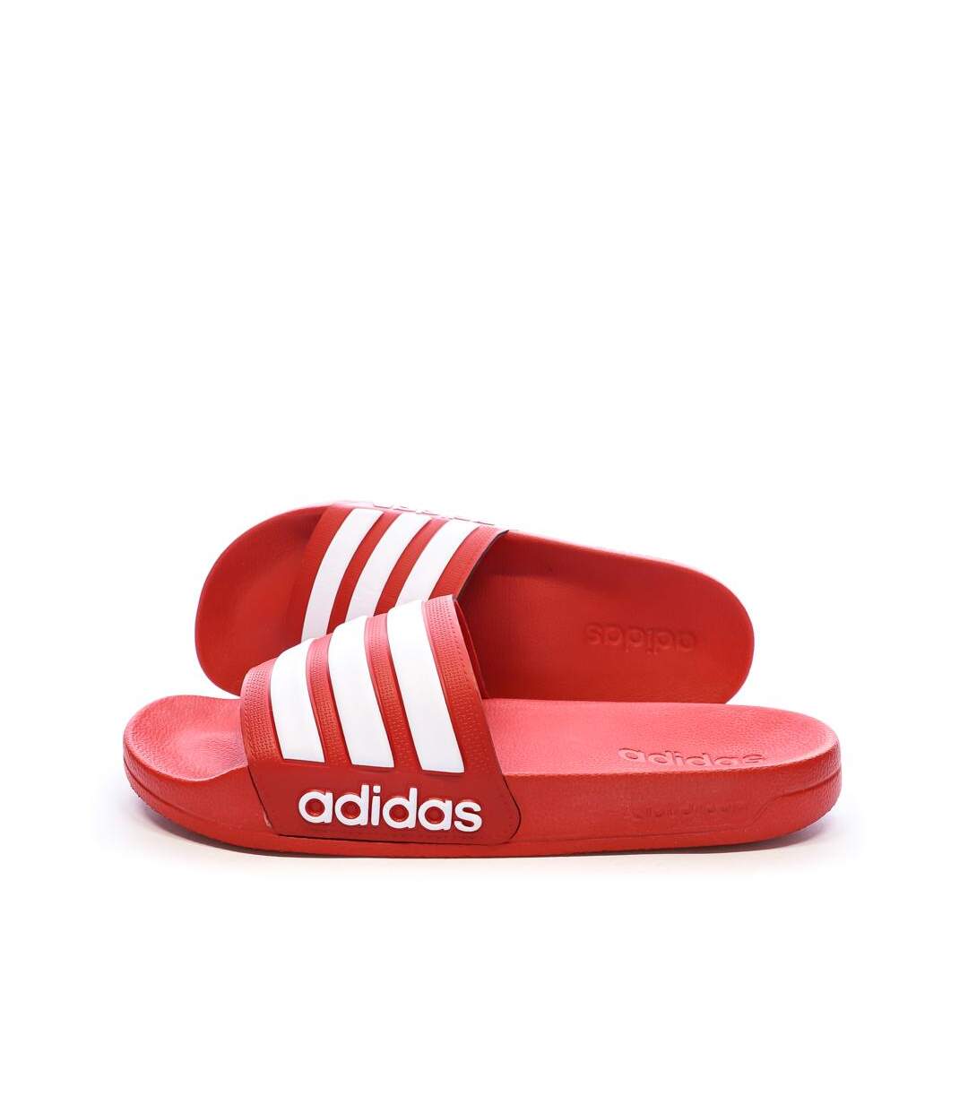 Claquettes rouges/blanches homme adidas adilette - 47-1