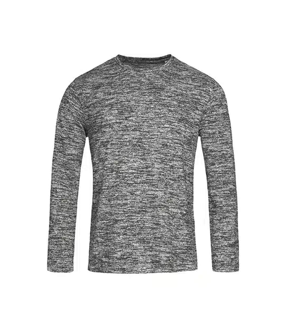 Sweat Homme Gris Foncé Chiné Stedman-2