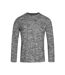Sweat Homme Gris Foncé Chiné Stedman-2