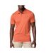 Polo orange  homme columbia hike-1