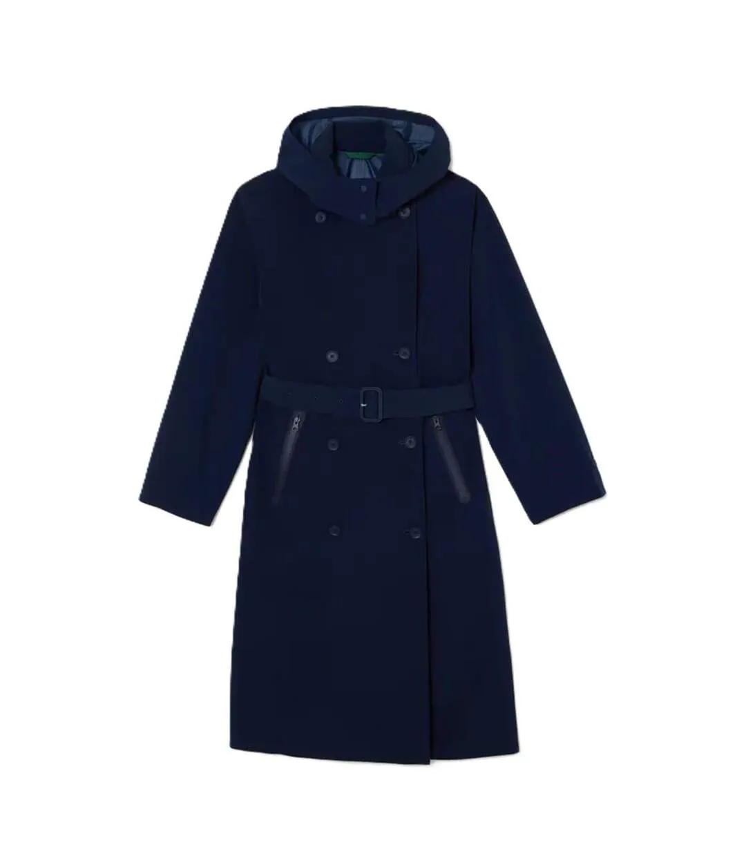 Trench Femme Bleu Marine Foncé Lacoste-2