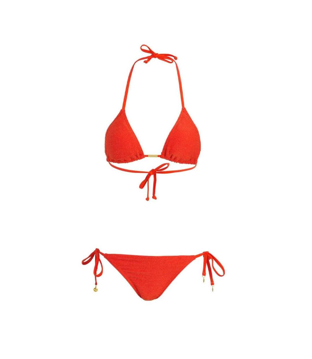 Ensemble de bikini orange femme lagon bleu vermillon-2