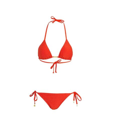 Ensemble de bikini orange femme lagon bleu vermillon