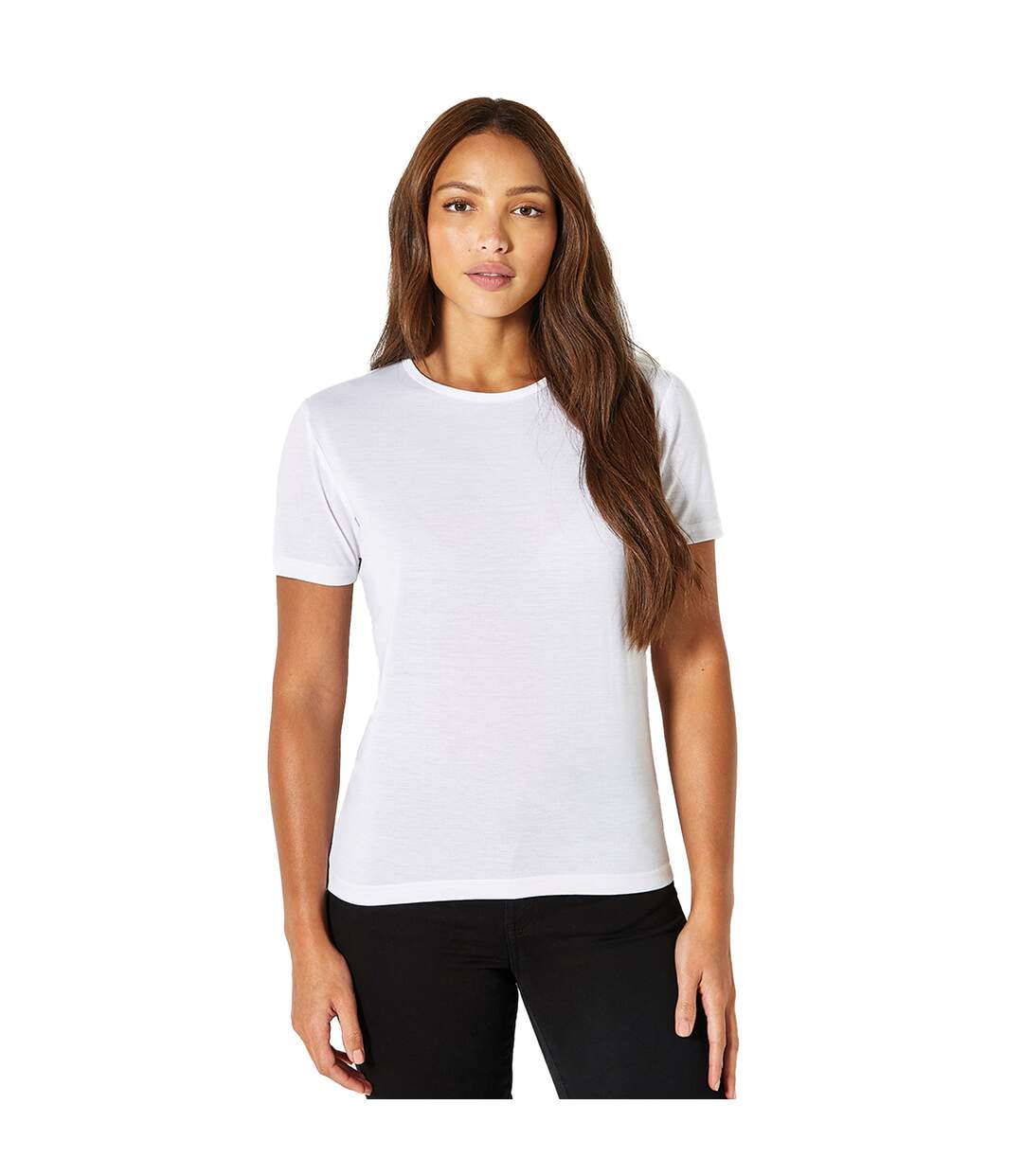 Subli plus t-shirt à manches courtes femme blanc Xpres-2