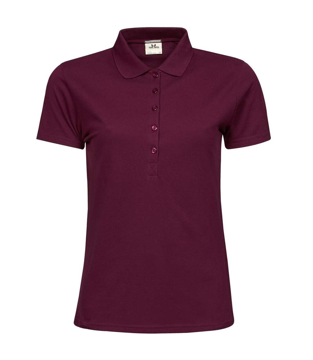 Polo À Manches Courtes Femmes Bordeaux Tee Jays-1