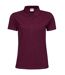Polo À Manches Courtes Femmes Bordeaux Tee Jays-1