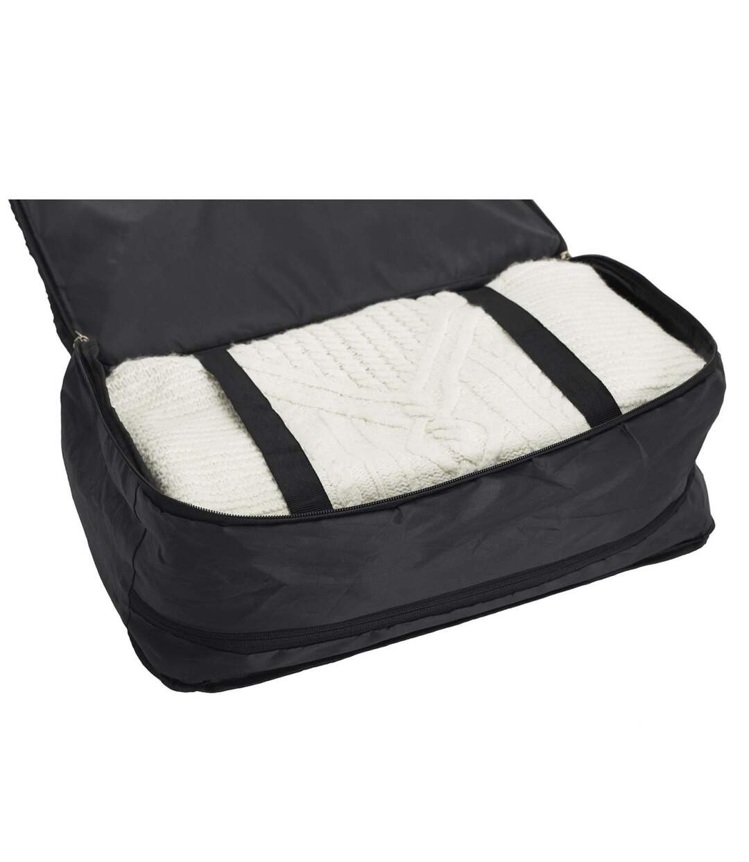 Penderie de Voyage Filet Pliable 57cm Noir-4