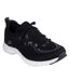 Womens/ladies Vf Move Trainers Black Grey Skechers-1