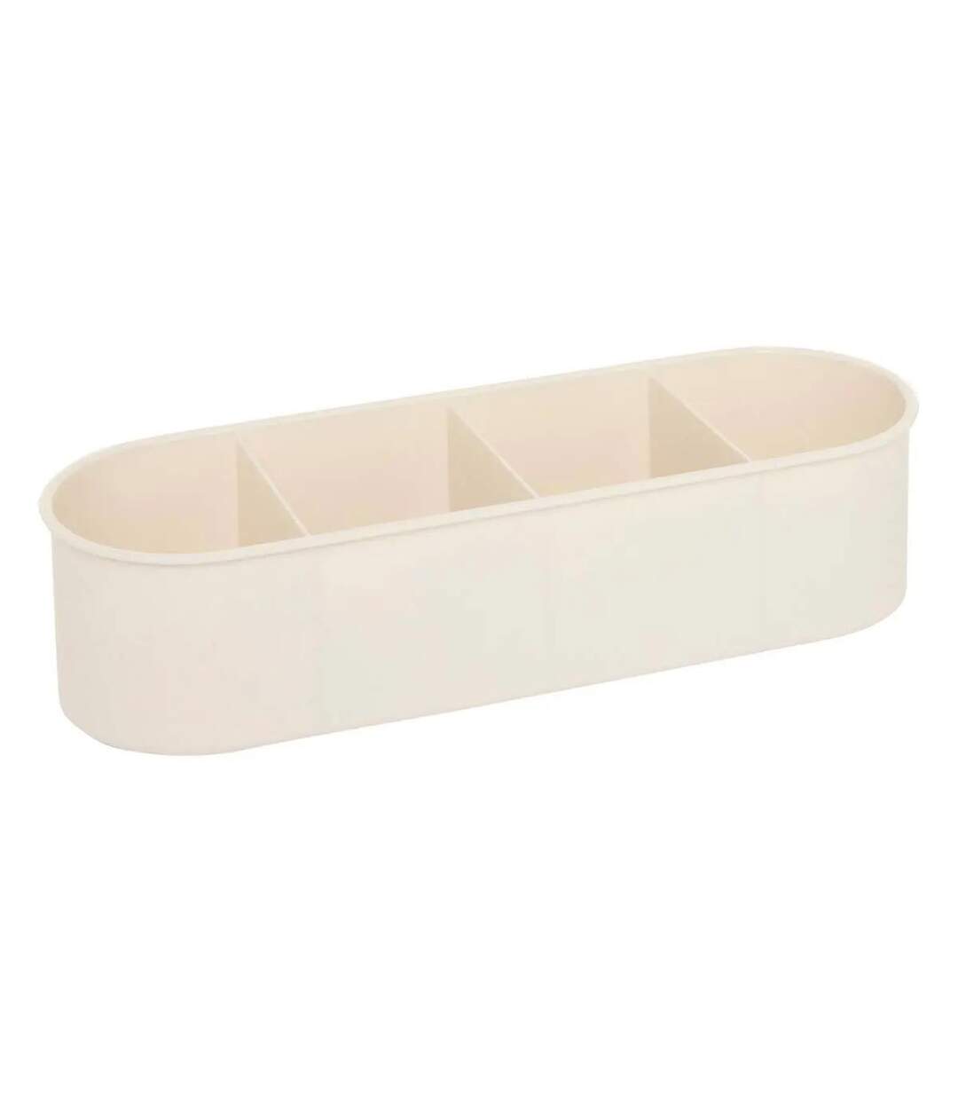 Boîte de Rangement 4 Compartiments Alba 27cm Beige-4